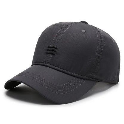 Quick-Dry, Breathable Baseball Cap - Adjustable, Moisture-Wicking Sun Hat for Outdoor Sports & All Seasons