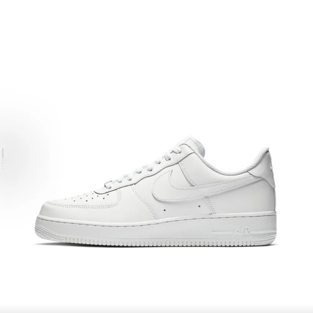 Nike Air Force 1 „Panda“ кожени ежедневни ниски кецове за мъже и жени, бяло/черно, DV0788-001
