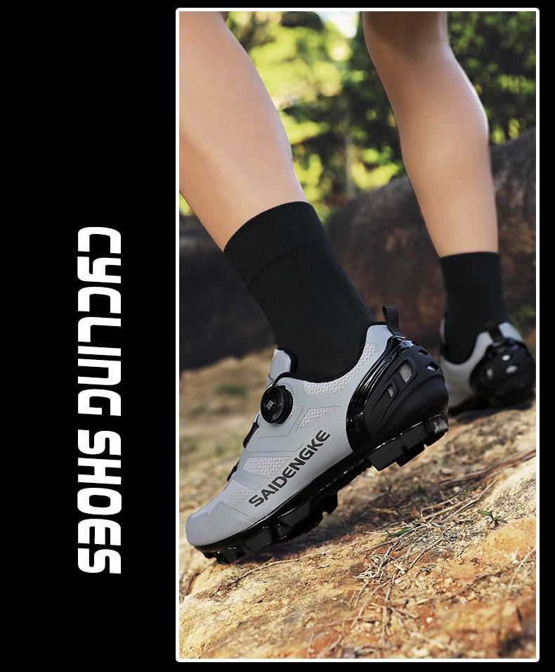 Zapatillas de ciclismo unisex nuevas, profesionales, ligeras, de lujo, originales, de carretera, de goma, para MTB, de competición, de moda, para bicicleta urbana y deportes callejeros