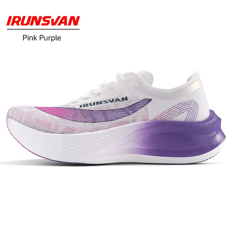 Scarpe da maratona IRUNSVAN con soletta in carbonio: scarpe sportive professionali, stabili, con supporto, assorbimento degli urti, ultraleggere e con ottimo rimbalzo