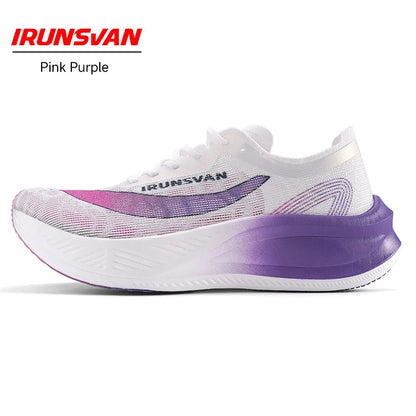 Scarpe da maratona IRUNSVAN con soletta in carbonio: scarpe sportive professionali, stabili, con supporto, assorbimento degli urti, ultraleggere e con ottimo rimbalzo