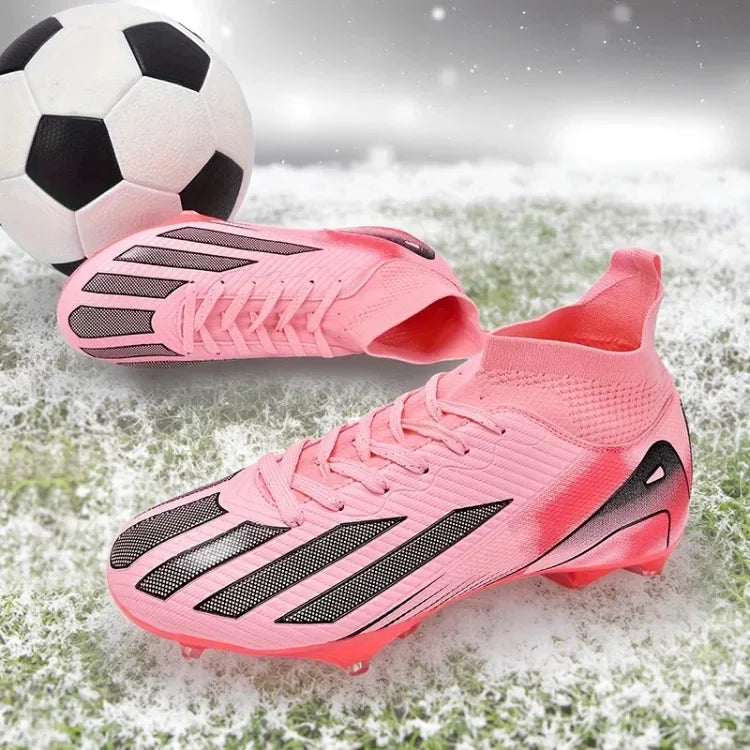 New Men's Football Boots Adult's Soccer Field Shoes Teenager's Sports Cleats Outdoor Grass Training Boots High Quality Sneakers