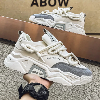 Lässige Herren-Sneaker – Frühlingsmode – Vielseitige Low-Top-Skateboard-Schuhe für Herren, geeignet für Outdoor-Sportarten