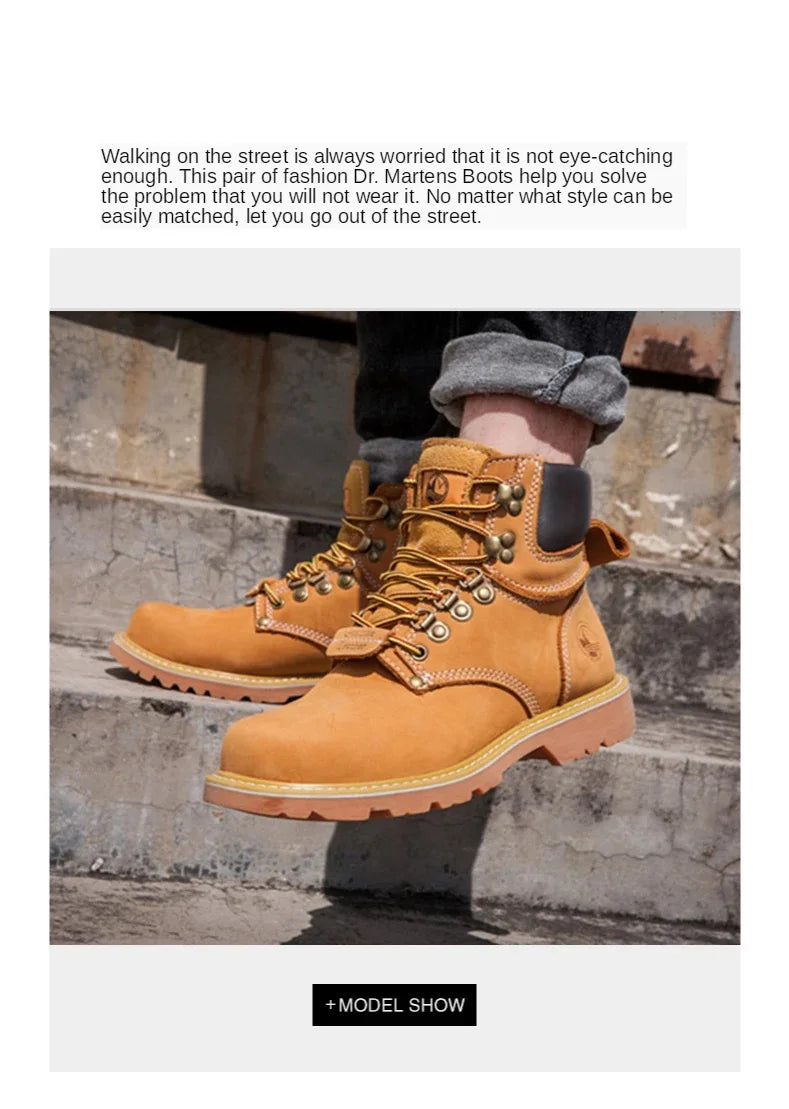 KOWM Scarpe da trekking da uomo in pelle bovina per attività all'aperto, impermeabili, tattiche, scarpe da deserto, stivali da caccia, stivali da neve, sneakers con pelliccia, scarpe da trekking da donna