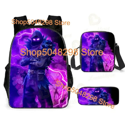 Estojo Grande em Lona Kawaii para Lápis e Canetas, para Rapazes e Raparigas, Estampa Fortnite, Material Escolar, Papelaria, Presente de Aniversário para Adolescentes
