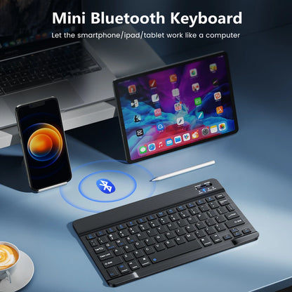 Wireless Keyboard Spanish French Azerty Russian Korean With N Mini Bluetooth For iPad Mac Tablet PC Phone Cell Laptop And Mouse