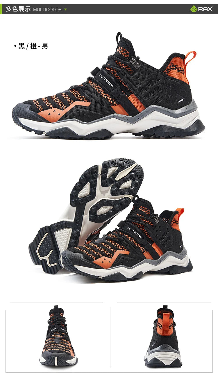 Chaussures de randonnée imperméables pour homme Rax, bottes de randonnée respirantes, baskets de sport pour le trekking en plein air, chaussures tactiques