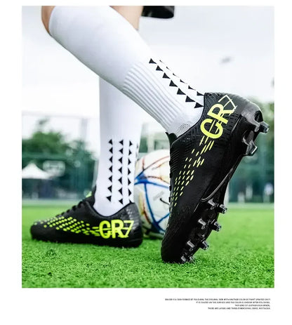Lage voetbalschoenen met lange TF-noppen, slijtvast en flexibel, geschikt voor buitensporten op het veld