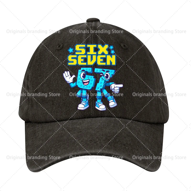Steal A Brainrot 67 Children Baseball Cap Men Women Sun Hat New Adult Outdoor Sport Sunbonnet Retro Headgear Gift Hot Sales
