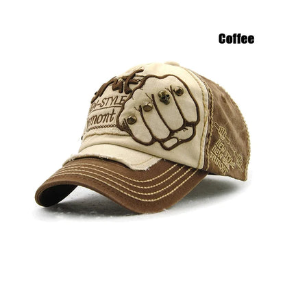 Gorra de béisbol de moda, deportiva, para actividades al aire libre, informal, gorra para el sol, gorras de hip hop, talla única, ajustable, unisex, con remache y parche de puño