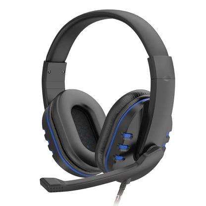 3.5mm Wired Gaming Headset with Microphone for PS4, PC & Laptop, Stereo Gaming Headphones with Noise Cancelling Mic, Over-Ear Wired Gaming Headset