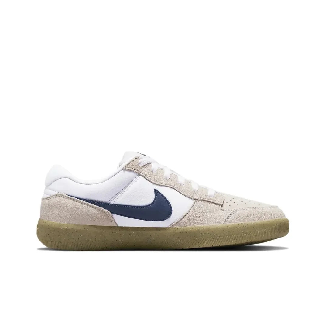 Nike SB Force 58 – wyściełane, oddychające, wytrzymałe, wysokiej jakości niskie buty skateboardowe unisex, szaro-biało-niebieskie, CZ2959-100