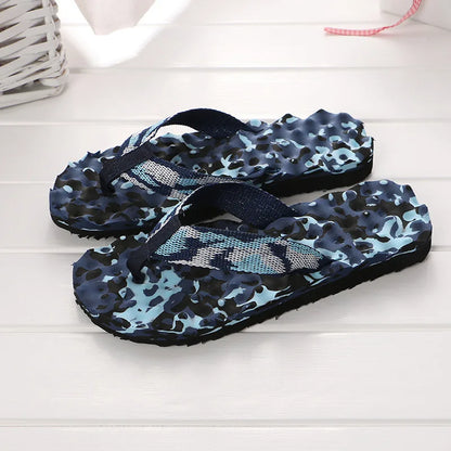Pantoufles d'intérieur décontractées pour hommes, tongs, sandales de plage, diapositives plates coordonnantes, chaussures de maison, été