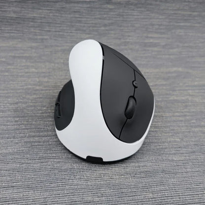 YANFU BNKJ5 Left Hand Wireless Ergonomic Mouse, 2.4G Bluetooth Ergonomic Mouse with Adjustable DPI, Silent Optical Office Mouse for Left-Handed Users
