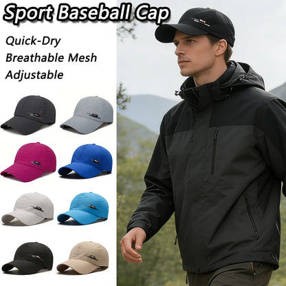 Summer UV Protection Caps Men Quick Drying UPF 50+ Baseball Travel Sun Cap Fashion Breathable Sunshade Outdoor Fishing Hat
