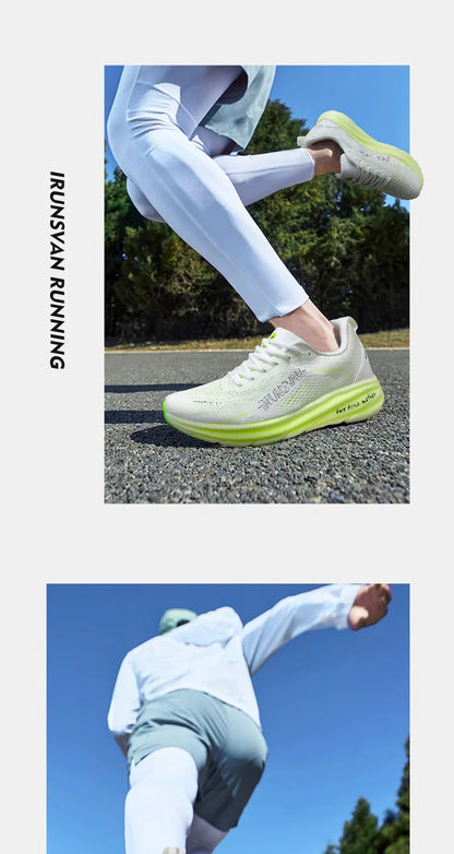 IRUNSVAN Nuove scarpe da maratona con soletta in carbonio: leggere, ammortizzanti e adatte come scarpe sportive da uomo