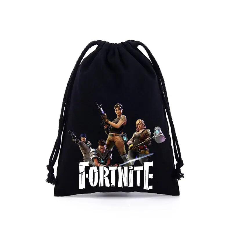 Fortnites Boys Girls Drawstring Bags Cartoon Anime Printed Large Capacity Storage Bags Tote Bag Handbag New Cute Birthday Gifts