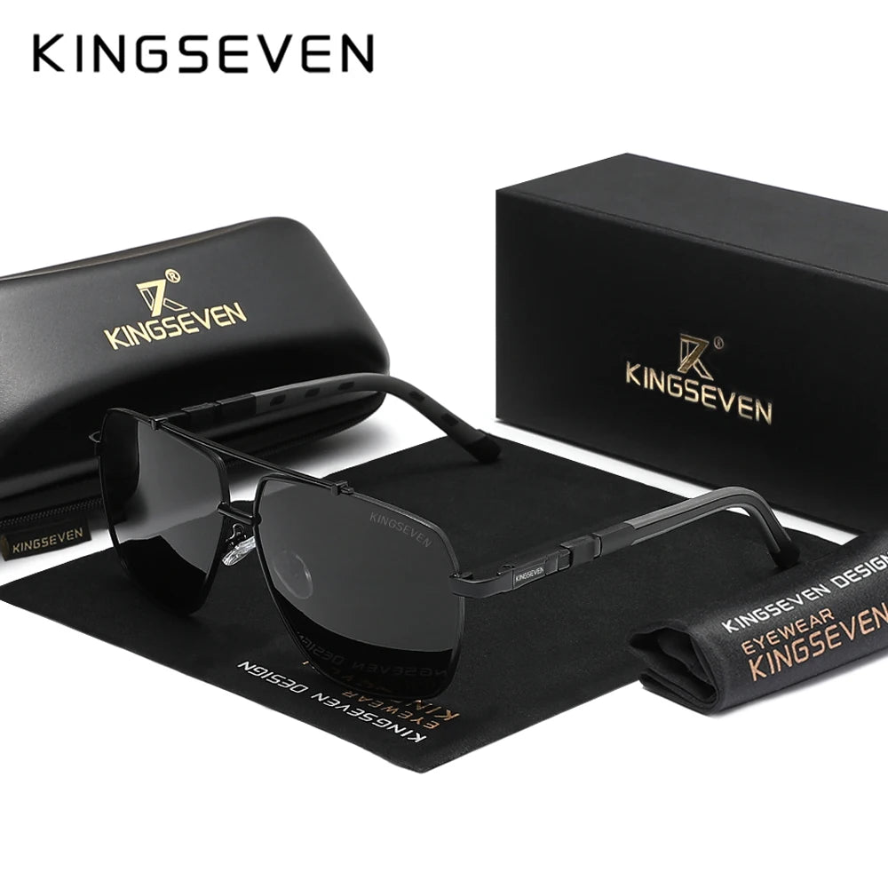 Genuine KINGSEVEN Brand Aluminum Polarized Sunglasses For Men Women UV400 High Quality Driving Eyewear