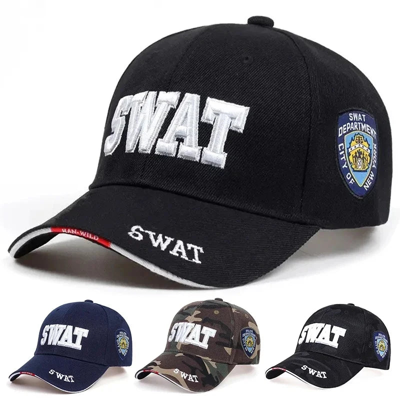 Sports SWAT Fashion Letters Baseball Caps for Men's Women Female Male Sport Visors Snapback Caps Sun Hat Male Gorras