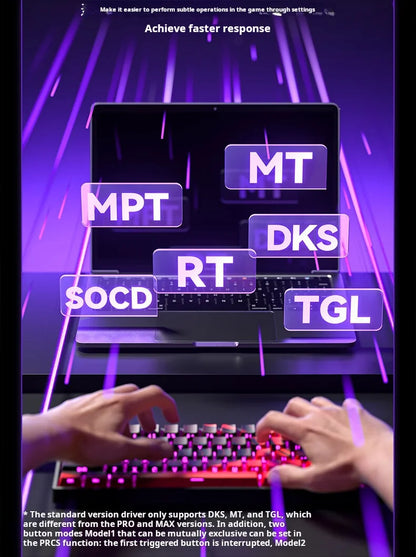 AULA WIN60 HE Magnetic Axis Mechanical Keyboard, 61-Key Wired Gaming Keyboard with Hall Effect Switches, 8K Polling Rate, Hot-Swappable RGB Keyboard for Esports & PC Gaming