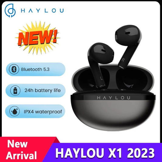HAYLOU X1 2023 TWS Bluetooth 5.3 Earphone 24H Battery Life Wireless Headphone APP Control  Sports earphones IPX4 Waterproof Earb