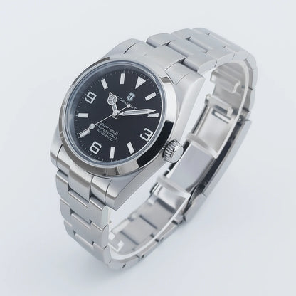 36mm/39mm Corgeut Luxury White Black Automatic Mechanical Wristwatches Numbers Men Watch Sapphire Crystal 10bars Reloj Hombre