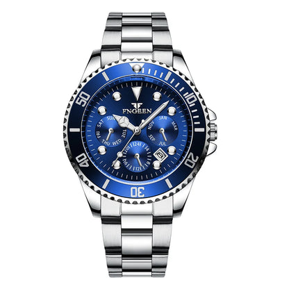 BINBOND luxury quartz watch for men: accurate, with automatic date display, luminous, water-resistant, ideal for sport, business and leisure. Sturdy and durable.
