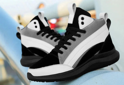 Buty podwyższające z wysoką cholewką – obuwie podwyższające – wkładki podwyższające dla mężczyzn 6 cm, 8 cm, 10 cm – trampki
