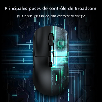 Attack Shark X6 Wireless Ergonomic Gaming Mouse, Tri-Mode Bluetooth, 2.4G & Wired Gaming Mouse, 26000 DPI Rechargeable RGB Gaming Mouse