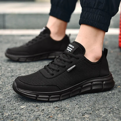 Mesh-herresko, snøresko, casual sko, herresneakers, åndbart, letvægtsfodtøj, komfortable sportssko, Zapatillas Hombre