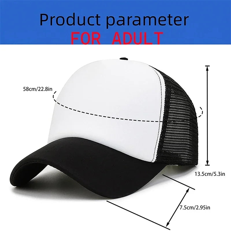 SpongeBobs SquarePants Casual Polyester Sun Hat Truck Driver Baseball Cap Universal Kid Peripheral Adult Anime Adjustable Sunhat