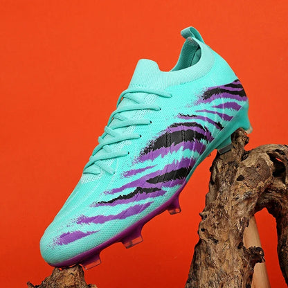 Chaussures de football pour homme, chaussures de sport, chaussures de match unisexes, crampons ultralégers, confortables, antidérapantes, pour l'extérieur, pour adultes, pour gazon, de haute qualité