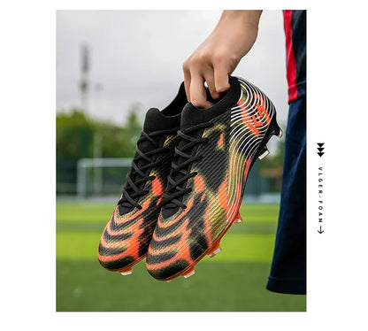 New Men's Soccer Shoes Match Outdoor Sneakers Grass Cleats Hot-selling Football Boots Non-Slip Boys High-quality High-top Light