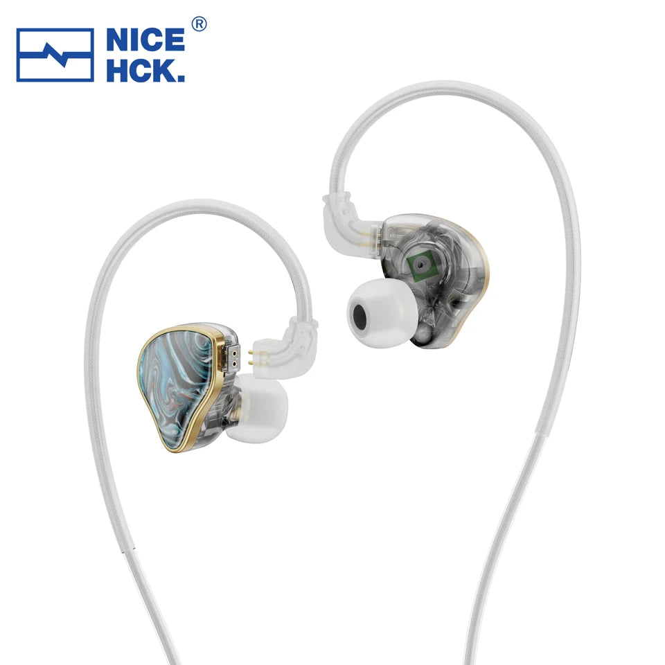 NICEHCK NX7MK4 HiFi Earphones 7 Driver Hybrid Audiophile IEM with Stabilized Wood Faceplate, Replaceable Tuning Filters, Wired Earbuds
