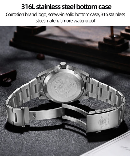 ADDIESDIVE AD2525 Automatic Watches For Men 39mm Sapphire Japanese 8215 Mechanical Watch Waterproof 20Bar Luminous Luxury Watch