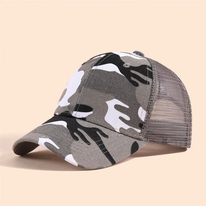 Cappellini estivi in cotone per bambini in stile mimetico, cappellini da caccia nella giungla, cappellini da baseball regolabili in stile hip-hop per neonati, maschietti e femminucce