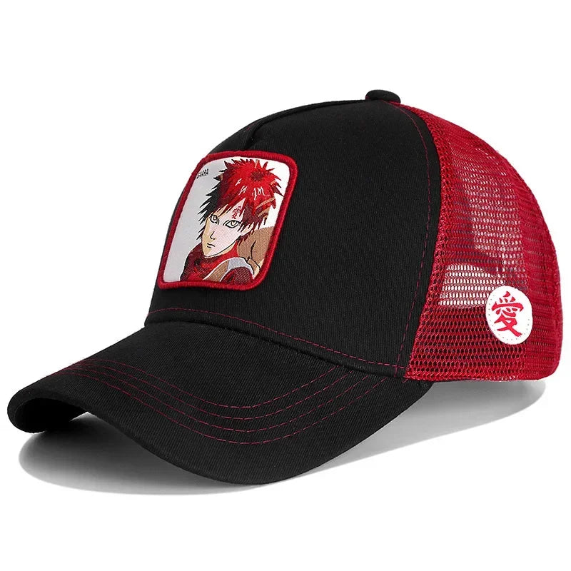 Baseballová čepice Naruto Snapback Uchiha Itachi Anime Styles – čepice pro muže i ženy, hip hop, pro tatínky, nastavitelná síťovaná čepice, trucker čepice