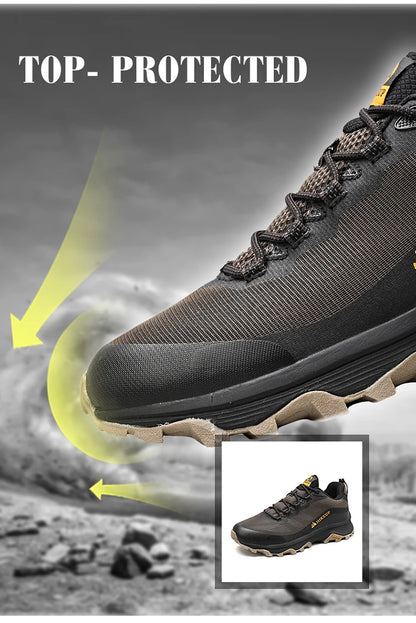 HIKEUP Chaussures de course en plein air pour hommes et femmes, antidérapantes, randonnée, camping, sports de trail, chaussures de sécurité pour hommes, confortables, baskets de trekking