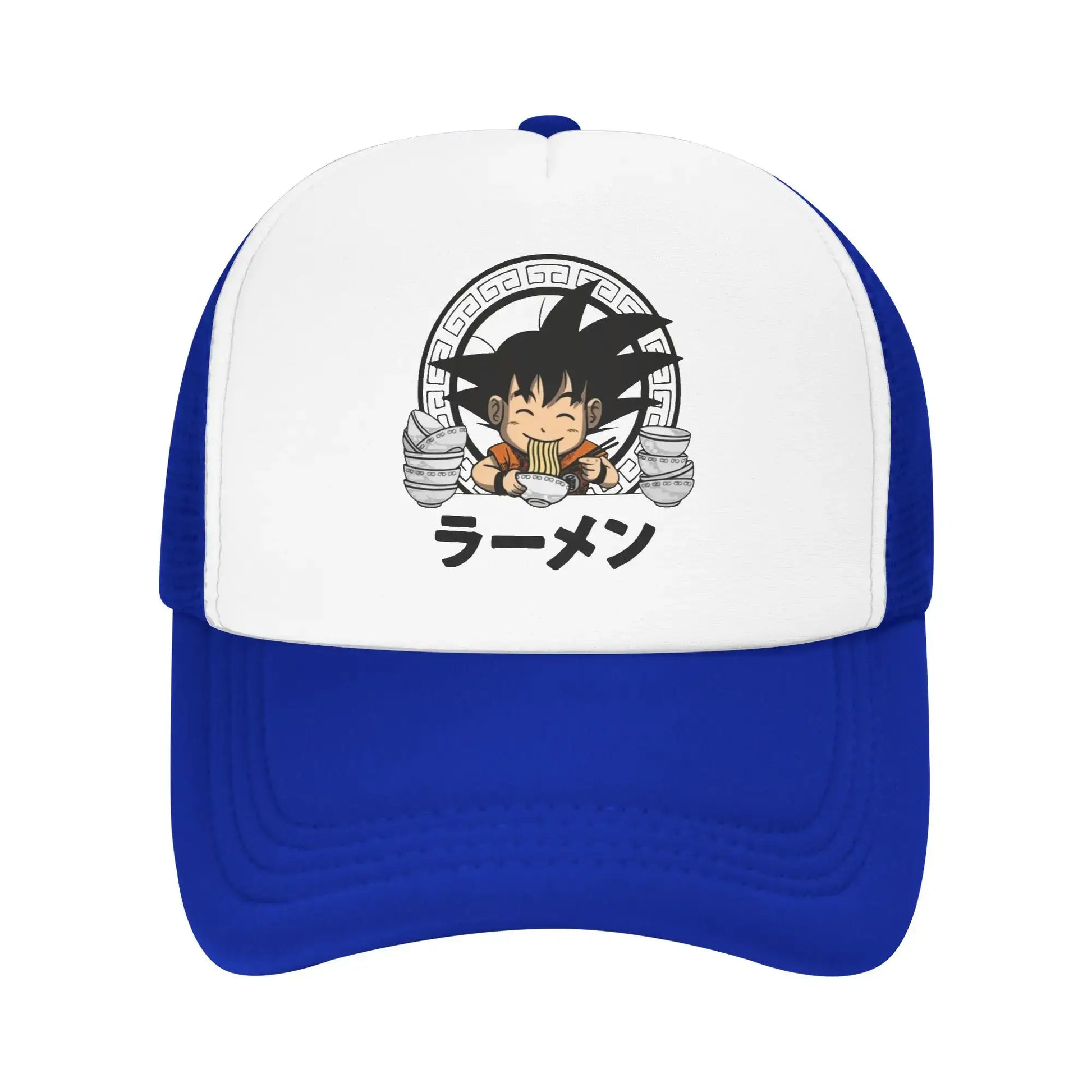 Goku Kid Ramen Dragon Ball Trucker Hat Men Women Vintage Anime Manga Hats Sports Cap Adjustable Polyester Baseball Caps Summer, Produit gaming premium Fraquane, produits de luxe