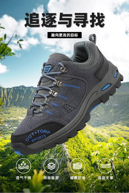 Retro Style Men  Sports Shoes Autumn and Winter Short Boots Anti Slip Hiking Shoe Suitable for Ankle Boots Urban Commuting 2025