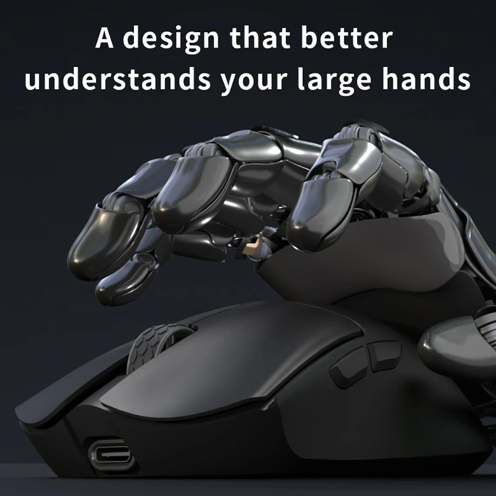 Souris gaming sans fil Darmoshark M3 V2 Tri-Mode 8K, capteur PAW3395, 26K DPI – Souris gaming ultra-légère pour PC et ordinateur portable