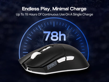 EPOMAKER Click Lite Wireless Gaming Mouse, Tri-Mode Bluetooth & 2.4GHz Gaming Mouse, PAW3311 Sensor, 24000 DPI, 59g Lightweight Rechargeable Gaming Mouse