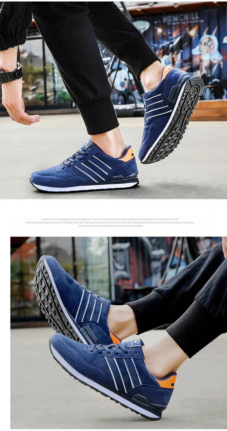 2025 New High Quality Men's Sneakers Leather Casual Shoes Autumn Breathable Men Shoes Male Flat Shoe Men's Casual Shoes