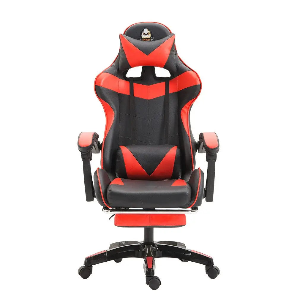 Cadeira gaming Poltrona gaming Cadeira de escritório ajustável em altura com função reclinável ajustável, orelhas de gato e almofadas