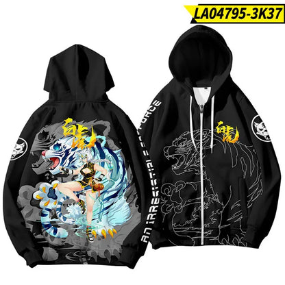 3D print majice s kapuljačom za Kinesku novu godinu za muškarce i djecu, modni dragon grafički sweatshirts, cool streetwear hoody top