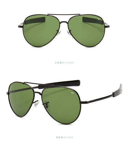 AO Aviation Men's Retro Sunglasses Fashion Pilot American Optical Sun Glasses for Women Unisex Metal UV400 SunShades  Gafas AO57