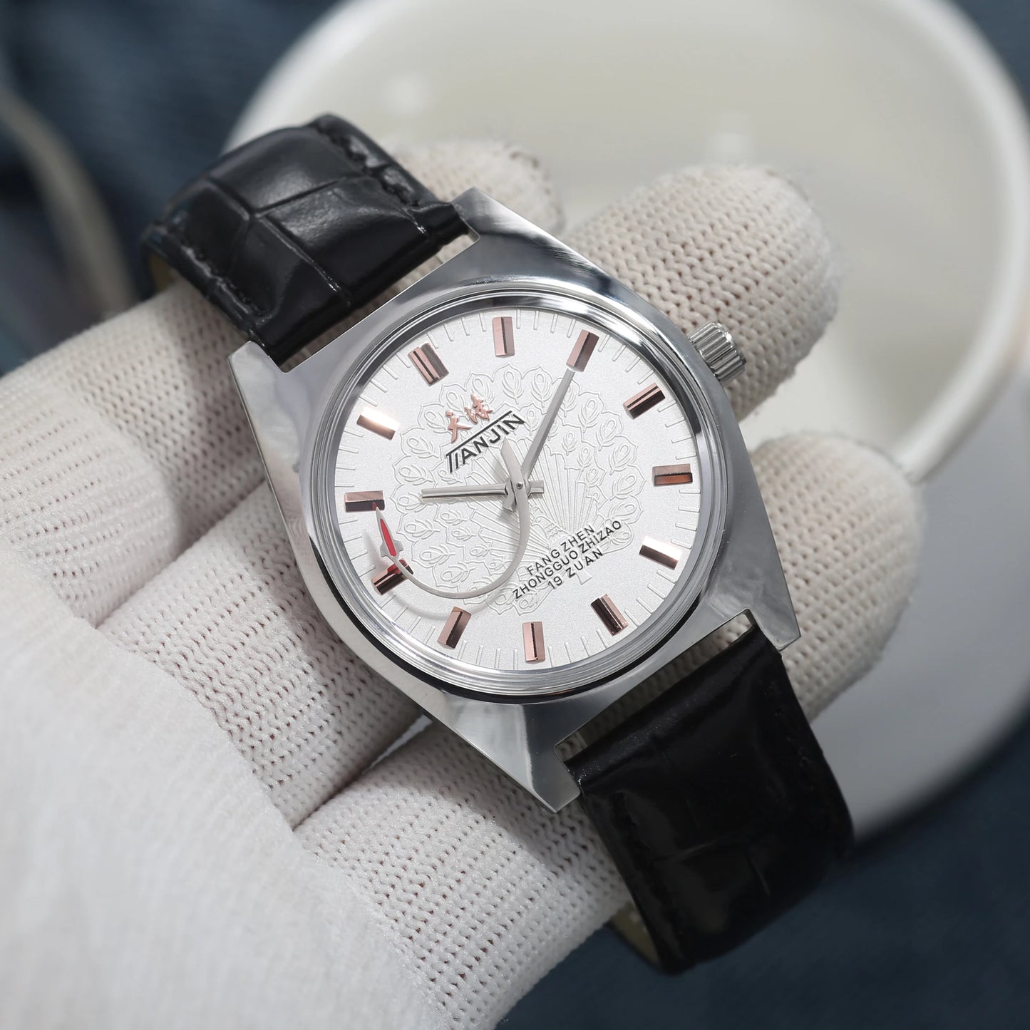 Shanghai 36MM Hand-Wind Mechanical Watch 7120 Waterproof china Watch for Men wholesale