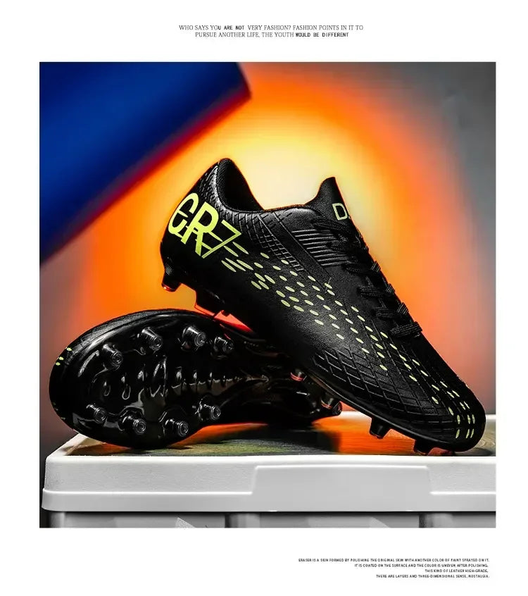 Lage voetbalschoenen met lange TF-noppen, slijtvast en flexibel, geschikt voor buitensporten op het veld