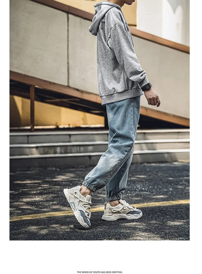 Lässige Herren-Sneaker – Frühlingsmode – Vielseitige Low-Top-Skateboard-Schuhe für Herren, geeignet für Outdoor-Sportarten