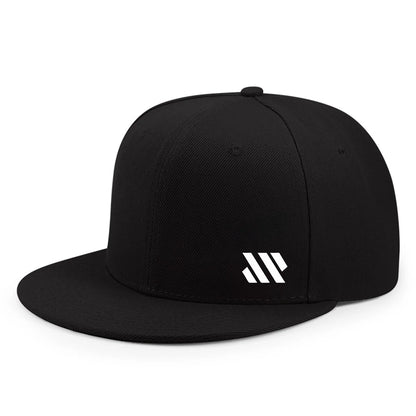 Baseballkasket med hvidt logo – unisex, justerbar, åndbar kasket med flad skygge – letvægtskasket til udendørs brug og rejser – hovedbeklædning